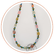 Necklace,
unknown maker, France, c. 1950
strung hand made beads.
Unsigned
