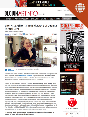 Intervista: Gli ornamenti d'autore di Deanna Farneti Cera Feb. 12, 2014