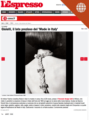 Gioielli, il lato prezioso del "Made in Italy" March 10, 2014
